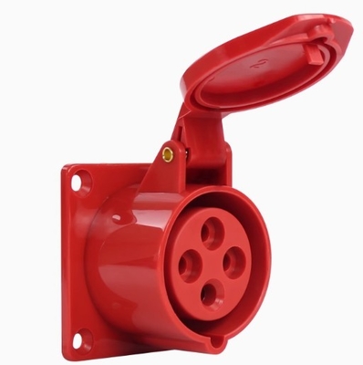 380v 4x16 16A سوکت مخفی صنعتی 4 قطب سوکت الکتریکی ضد آب IP44